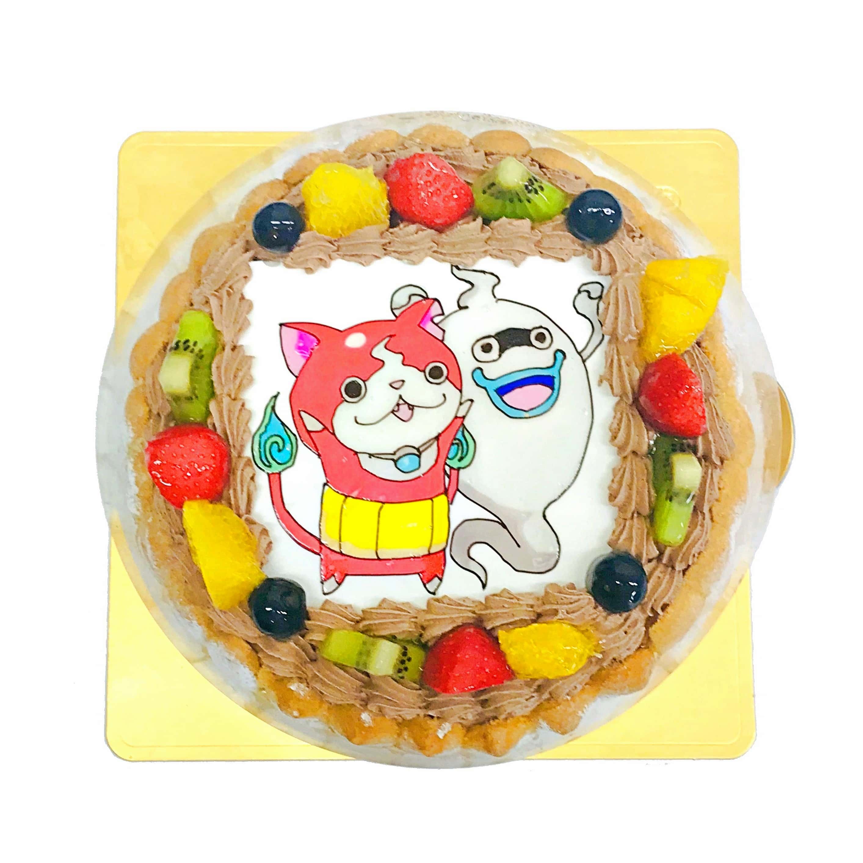 ジバニャンとウィスパー Mサイズ キャラクターケーキ通販fundeco ファンデコ