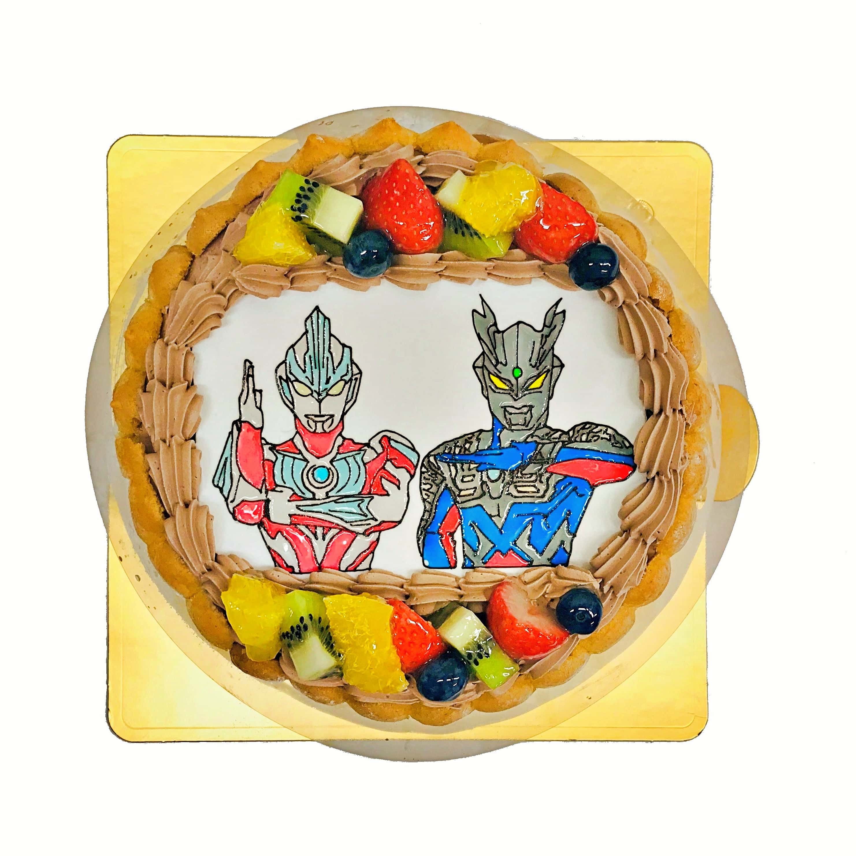 ウルトラマンギンガとウルトラマンゼロ Mサイズ キャラクターケーキ通販fundeco ファンデコ