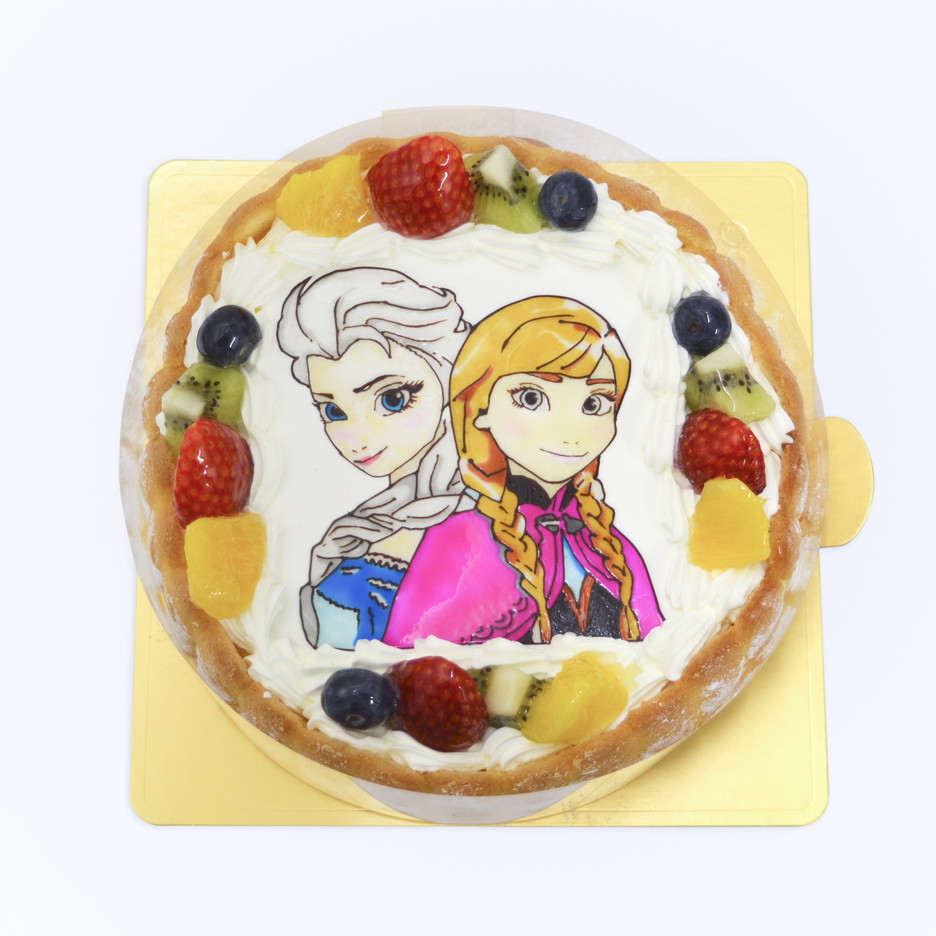 エルサとアナのアナ雪ケーキ キャラクターケーキ通販fundeco ファンデコ
