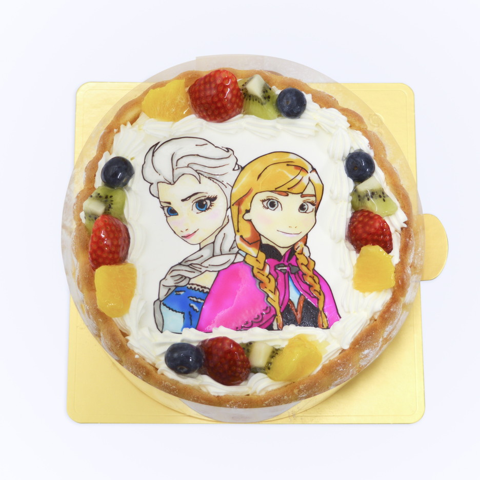 エルサとアナのアナ雪ケーキ Fundeco ファンデコ